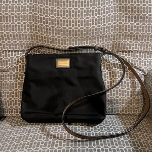Calvin Klein black nylon crossbody purse
